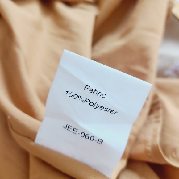 JessaKae Smocked Ruffle Sleeve Floral Cottagecore Midi Dress Mustard Yellow XS - Picture 7 of 9